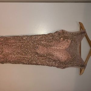 Pink sparkly, mermaid tail prom dress!